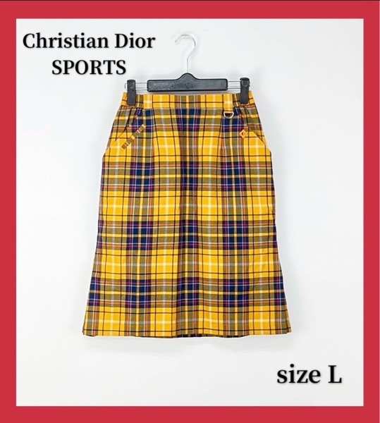 〇6201B〇 Christian Dior SPORTS ひざ丈スカート 女性 size L