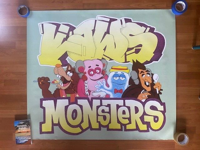 KAWS GENERAL MILLS MONSTERS Frute Brute カウズ ポスター ジェネラルミルズ モンスターズ ブーベリー フランケンベリー チョキュラ