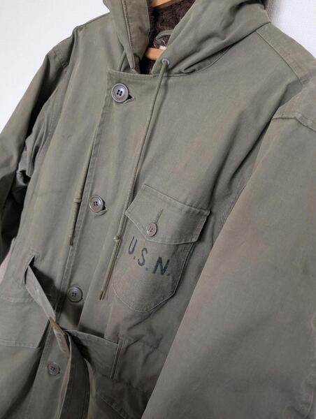 40s VINTAGE US.NAVY アルパカライナー デッキコート