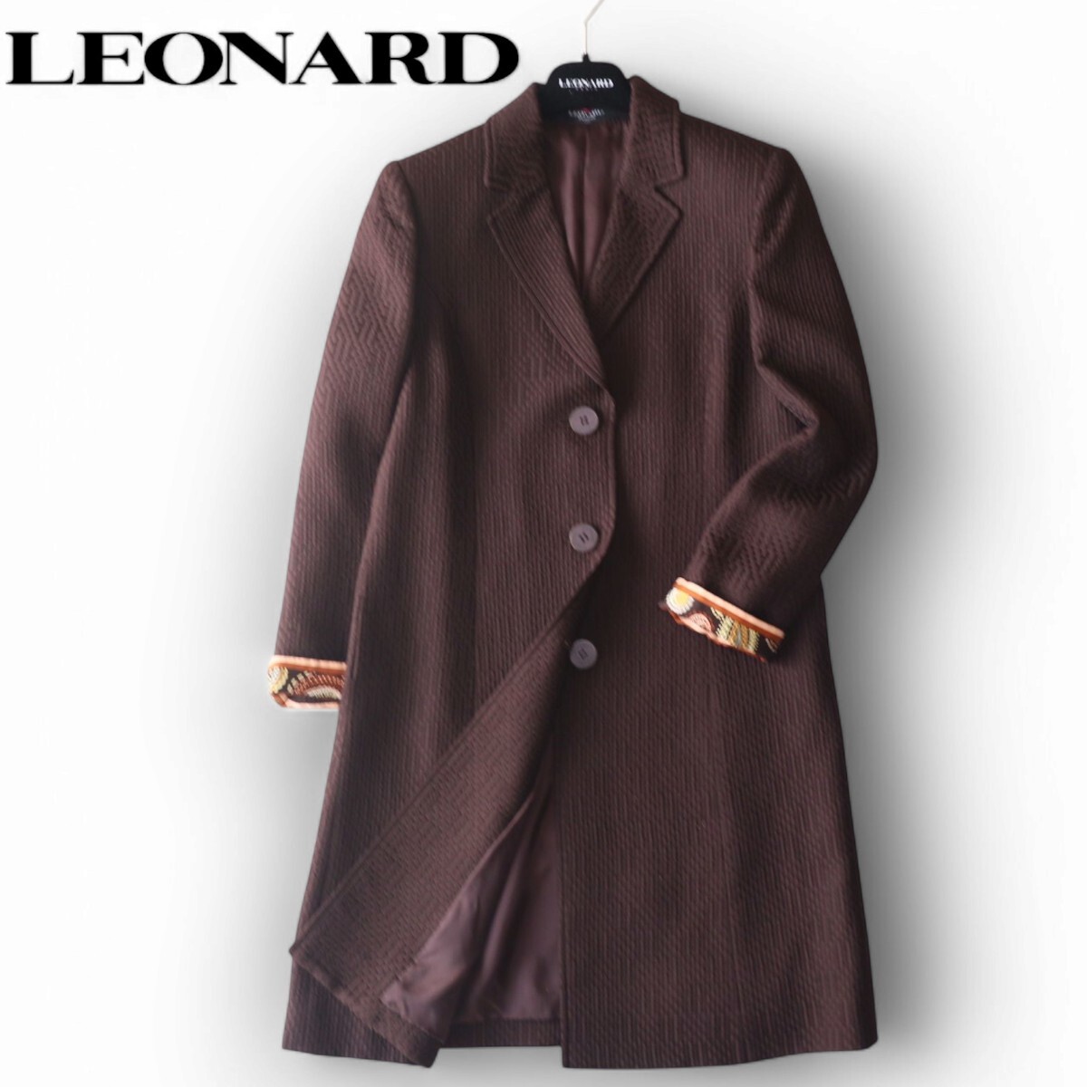 未使用品 LEONARD レオナール シルク100% スプリングコート Yahoo!オークション -「シルクコート」(レオナール) (れ)の落札