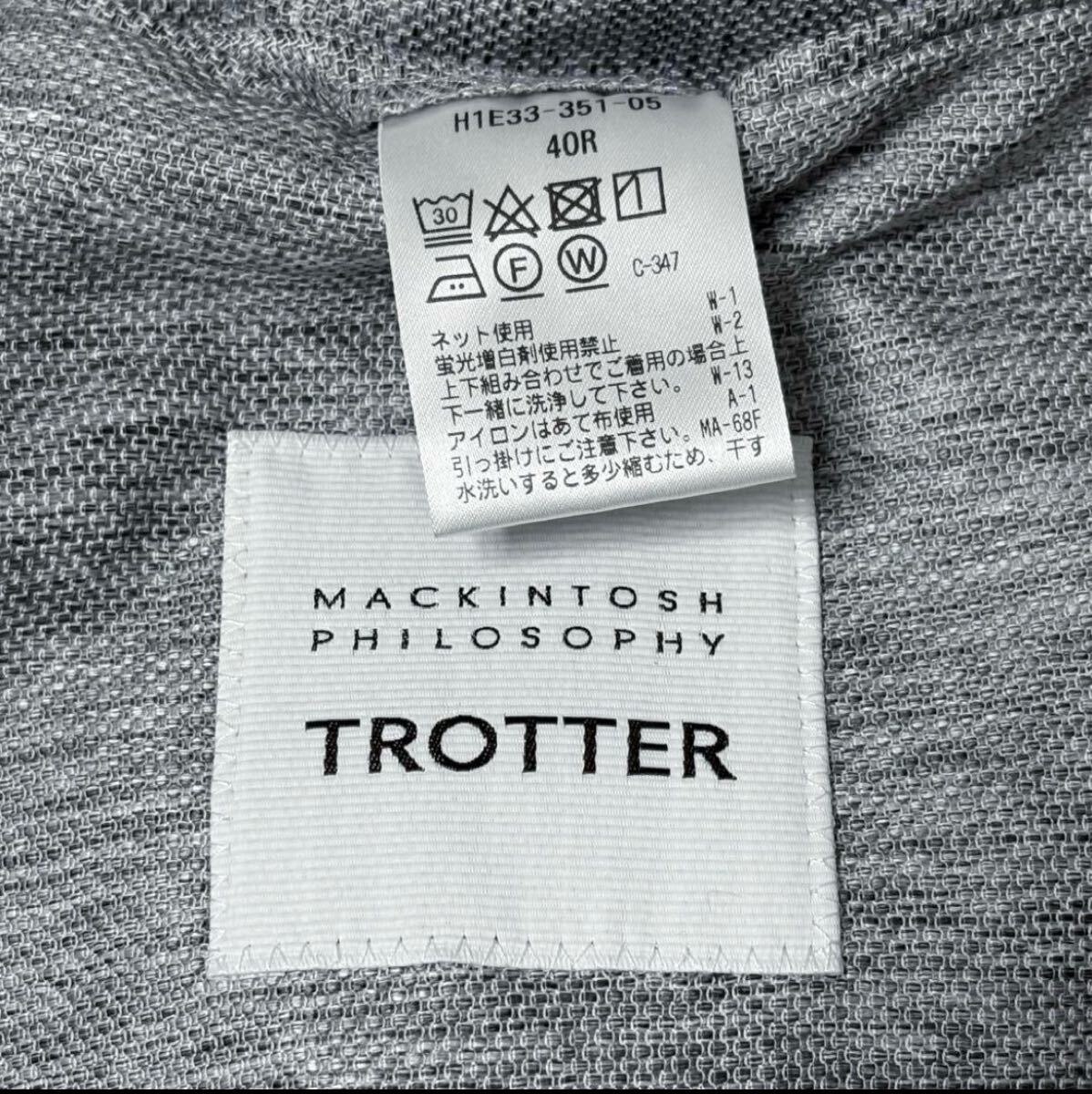 現行 MACKINTOSH PHILOSOPHY マッキントッシュフィロソフィー TROTTER トロッター テーラードジャケット アンコン トラベラー サイズ40 2B 現行 MACKINTOSH PHILOSOPHY マッキントッシュフィロソフィー TROTTER トロッター テーラードジャケット アンコン トラベラー サイズ40 2B