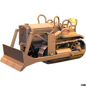 【高精度な3Dプリンター技術を使用】プラモデル 1/72スケール コマツブルドーザーG40モデル リアルプロポーション コレクター