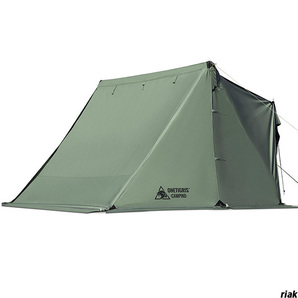 【TCコットン素材採用で耐久性・遮光性・難燃性に優れる】テント前幕 サイドウォール仕様 スノースカート付き アウトドア 難燃素材