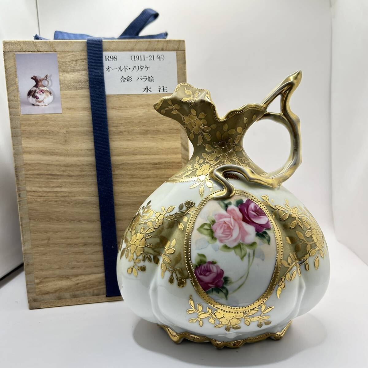 コラーレン バラ図 花瓶 オールドニッポン 1909年（オールド