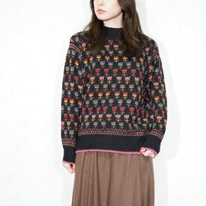 *SPECIAL ITEM* USA VINTAGE CONSPIRACY TM FLOWER PATTERNED DESIGN KNIT/アメリカ古着お花柄デザインニット