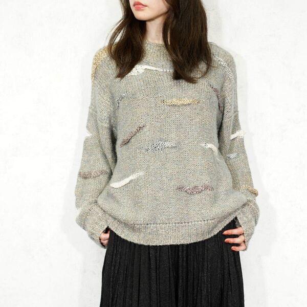 USA VINTAGE 3D DESIGN KNIT/アメリカ古着3Dデザインニット