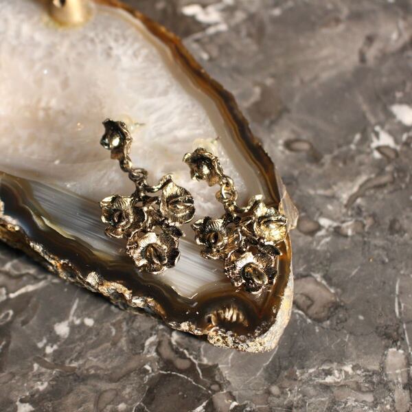 USA VINTAGE LEAF DESIGN EARRING/アメリカ古着葉っぱデザインピアス