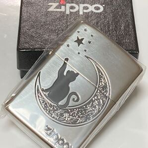 CAT MOON 猫 月 シルバー ZIPPO