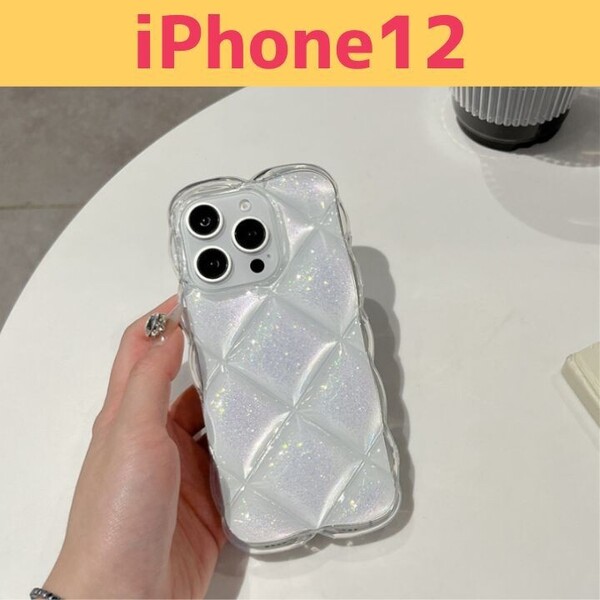 iPhone12 スマホケース 可愛い グリッター 透明 クリア おしゃれ