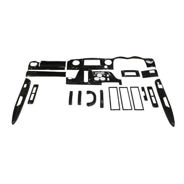 Б 【送料無料】 日産 キャラバン NV350 E26 前期 24.6~H29.8 3D インテリアパネル 内装 パネル カバー ピアノブラック 19P