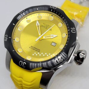 Invicta インビクタ 45492 53.7mm ベノム シードラゴン イエロー《伝説の最強1000m防水モデルがスイス製クォーツで復活( -∀・)☆~》
