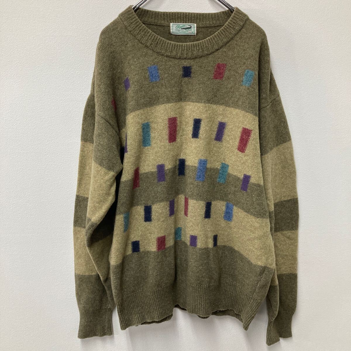 Crocodile ストライプニットセーター Lサイズ Crocodile ストライプニットセーター M メンズ 長袖 - メルカリ