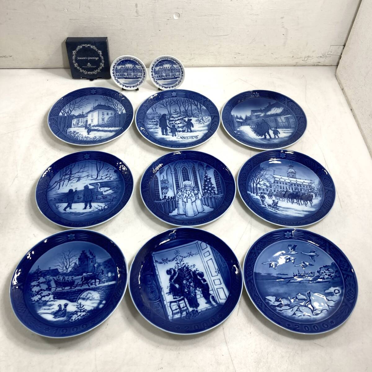 ロイヤルコペンハーゲン イヤープレート 1994〜2007年 14枚 まとめ売り ロイヤルコペンハーゲン イヤープレート 1994〜2007年 14枚