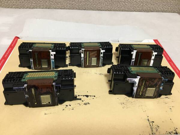 送料無料 キヤノン プリントヘッド QY6-0082 3個 QY6-0083 2個 合計5個セット ジャンク品 canon