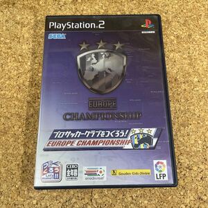 33 PS2 プレイステーション2 プロサッカークラブをつくろう ヨーロッパチャンピオンシップ 説明書欠品