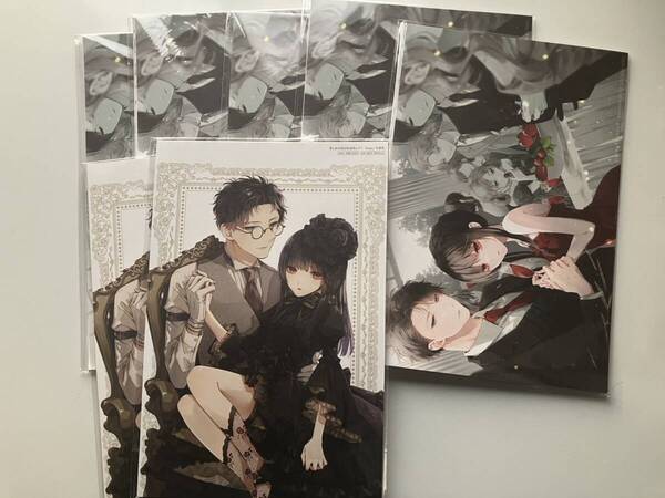 花とゆめ【付録】「墜落JKと廃人教師」2023年美麗複製原画16枚セット×5個・2022年オールカラー複製原画セット×2個セット 計7個セット