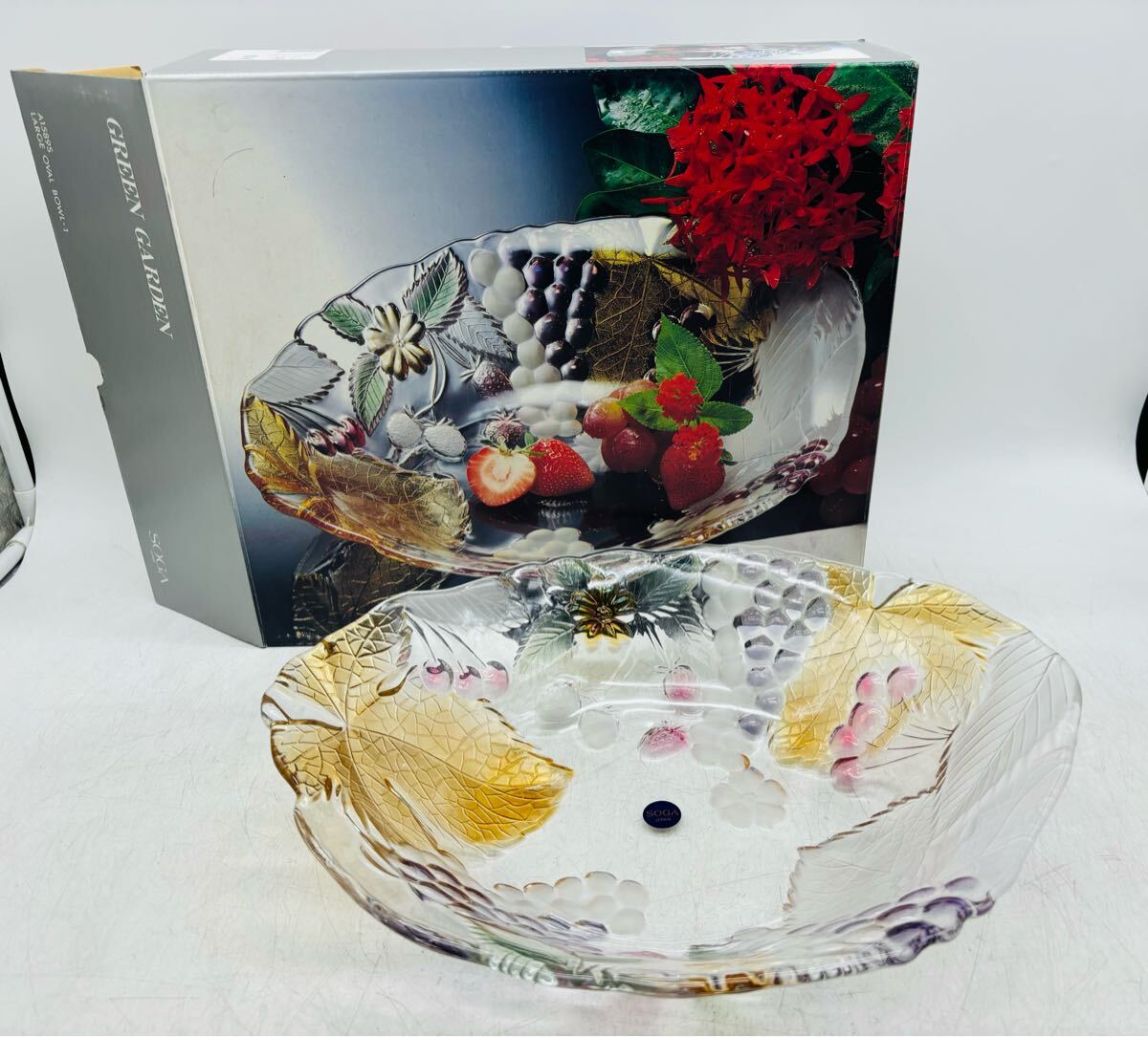 Yahoo!オークション -「曽我ガラス 大皿」(キッチン、食器) の Yahoo!オークション -「曽我ガラス 大皿」(キッチン、食器) の