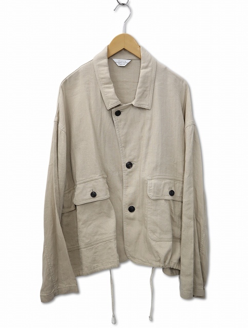 アンユーズド UNUSED HUNTING JACKET コットン/リネン ヘリンボーン ハンティング ジャケット 3 BEIGE(ベージュ) メンズ