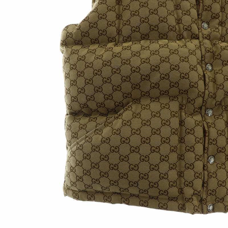 グッチ GUCCI ノースフェイス THE NORTH FACE コラボ 21AW ダウンベスト GG柄 ロゴ 刺繍 670768 Z8APY L ベージュ /KW ■GY18 メンズ グッチ GUCCI ノースフェイス THE NORTH FACE コラボ 21AW ダウンベスト GG柄 ロゴ 刺繍 670768 Z8APY L ベージュ /KW ■GY18 メンズ
