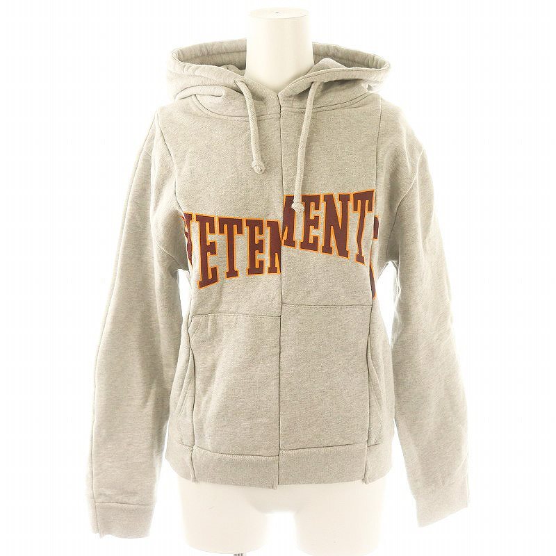 VTMNTS ヴェトモン ロゴプリントプルオーバーフーディ ベージュ Yahoo!オークション -「vetements(ヴェトモン) プリントパーカー