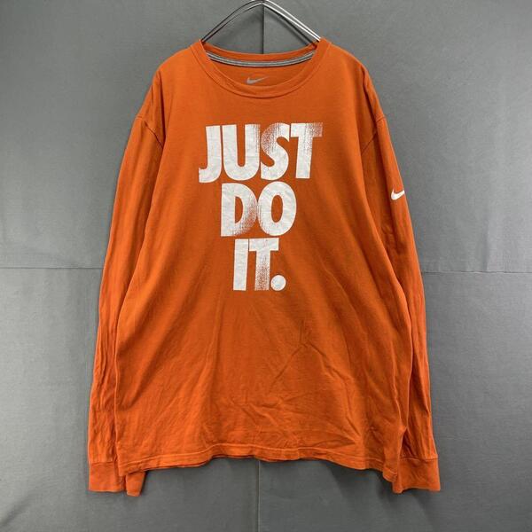 NIKE ナイキ ロンT メンズ XL オレンジ