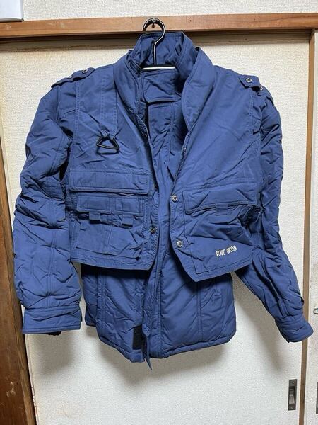 ☆ ROUE GARCON SPORS ☆ライダースジャケット☆防寒☆新品未使用品☆Lサイズ☆送料無料☆ブルー☆