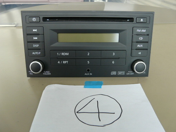 ④動作確認済み!走行43444kmのデイズから外し!純正2DINワイドCDデッキ CD AM FM B8185 89950 HS-C5482