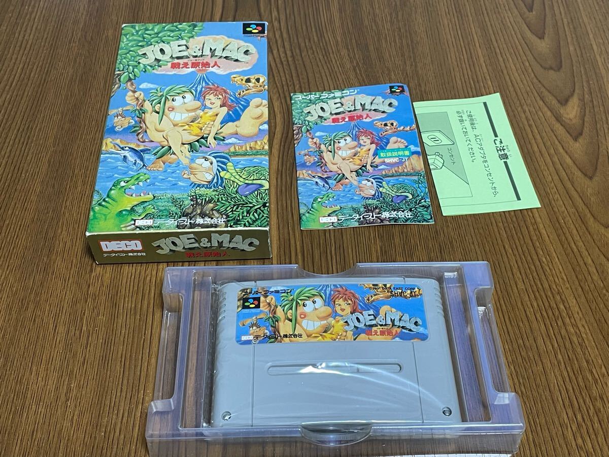 Amazon.co.jp: SFC「JOE&MAC 戦え原始人」箱・取説付き/DECO