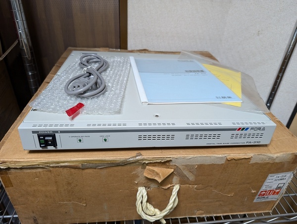 送料無料■業務用 FOR.A FA-310 デジタルTBC NTSC処理の最高峰 YPbPr出力も可 説明書と調整方法解説付 VHS 8mm ダビング業者に最適 動作OK
