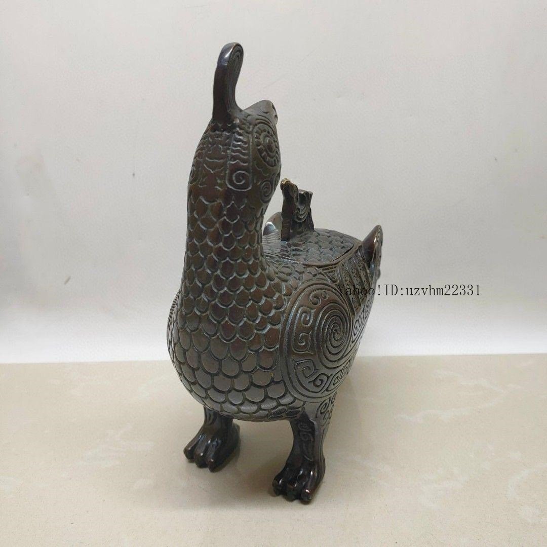 銅器 鳥尊 酒器 装飾品 現代工芸品美術品 置物 銅器 鳥尊 酒器 装飾品 現代工芸品美術品 置物