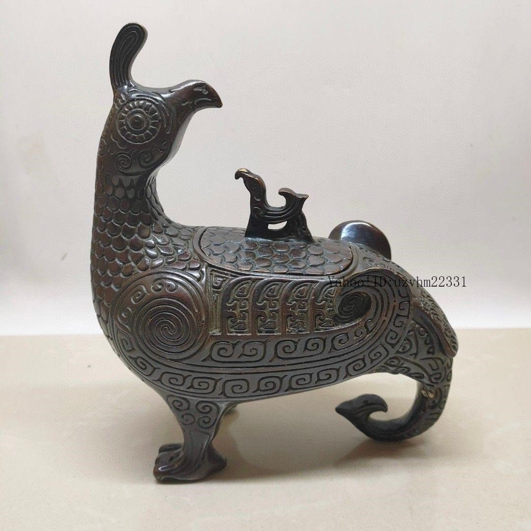 銅器 鳥尊 酒器 装飾品 現代工芸品美術品 置物 銅器 鳥尊 酒器 装飾品 現代工芸品美術品 置物