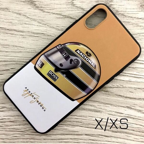 アイルトン・セナ ヘルメット iPhone X / XS ケース F1 マクラーレン ロータス ホンダ ブラジル スマホ