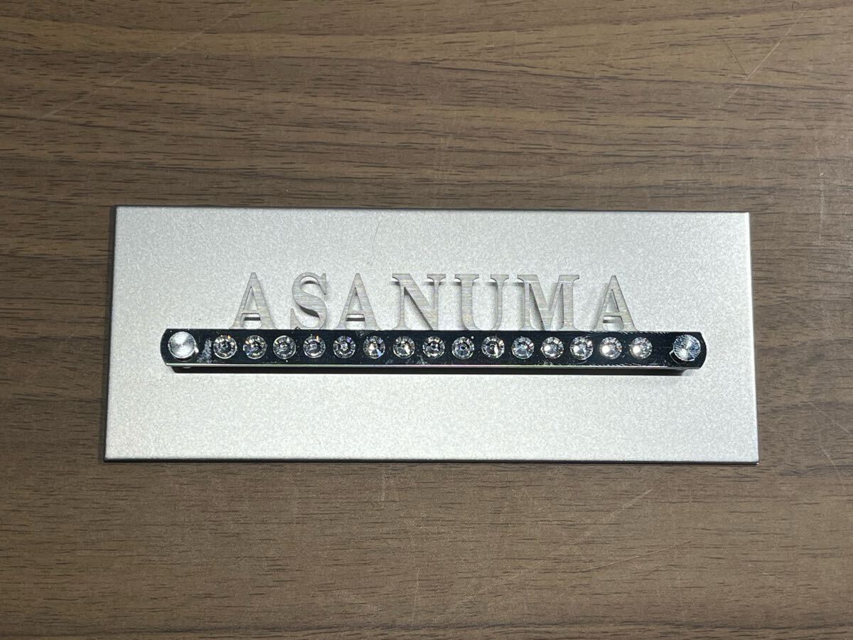表札 ASANUMA あさぬま アサヌマ クリスタル 表札プレート