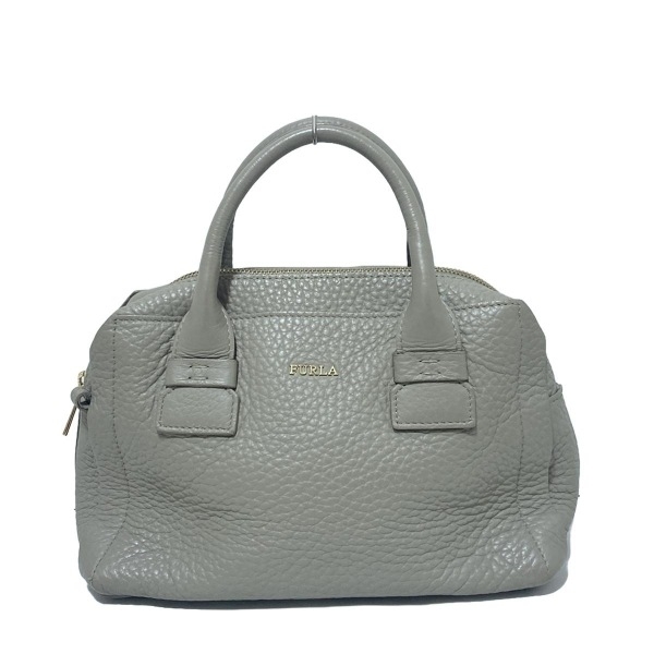 フルラ FURLA ハンドバッグ カプリッチョS レザー グレー バッグ
