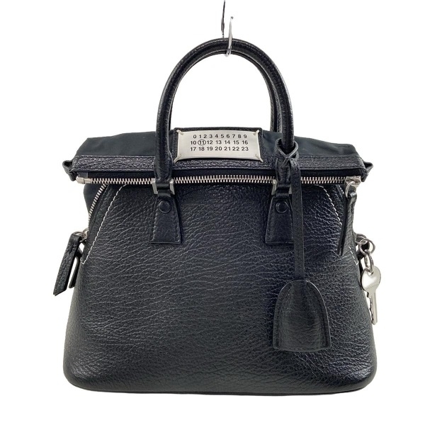 メゾンマルジェラ Maison Margiela ハンドバッグ S56WG0082 5AC ミニ バッグ レザー 黒 バッグ
