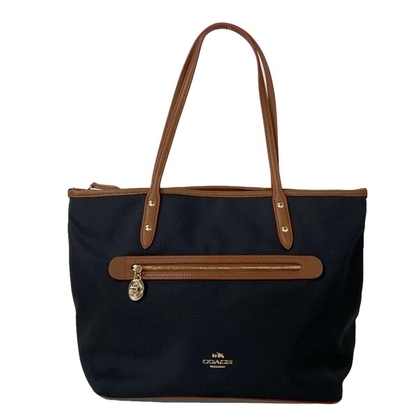 コーチ COACH ショルダーバッグ F37237 - レザー ダークネイビー×ブラウン バッグ