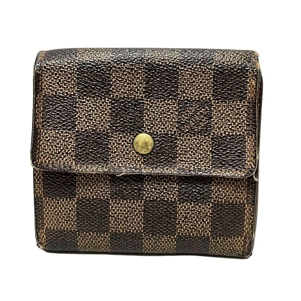 LOUIS VUITTON ルイヴィトン 三つ折財布ダミエ Wホック - メルカリ