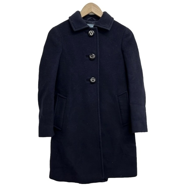 プラダ PRADA サイズ36 S - ネイビー レディース 長袖/冬 コート