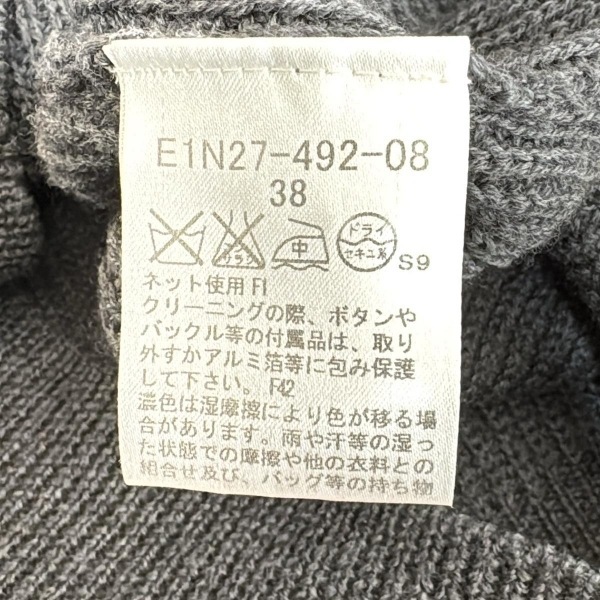 バーバリーブルーレーベル Burberry Blue Label 長袖セーター/ニット サイズ38 M - ダークグレー レディース タートルネック 美品 トップス