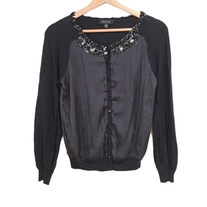 EPOCA EPOCA Кардиган размер 40(I) M - черный женский топ с длинными рукавами/бижу
