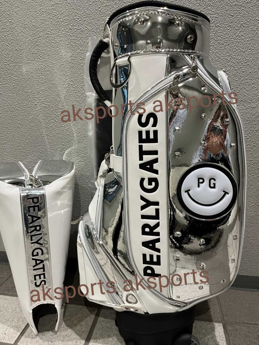 PEARLY GATES シルバー キャディバッグ　一月に購入したばかり、美品 PEARLY GATES - パーリーゲイツ キャディバッグ 今季新作