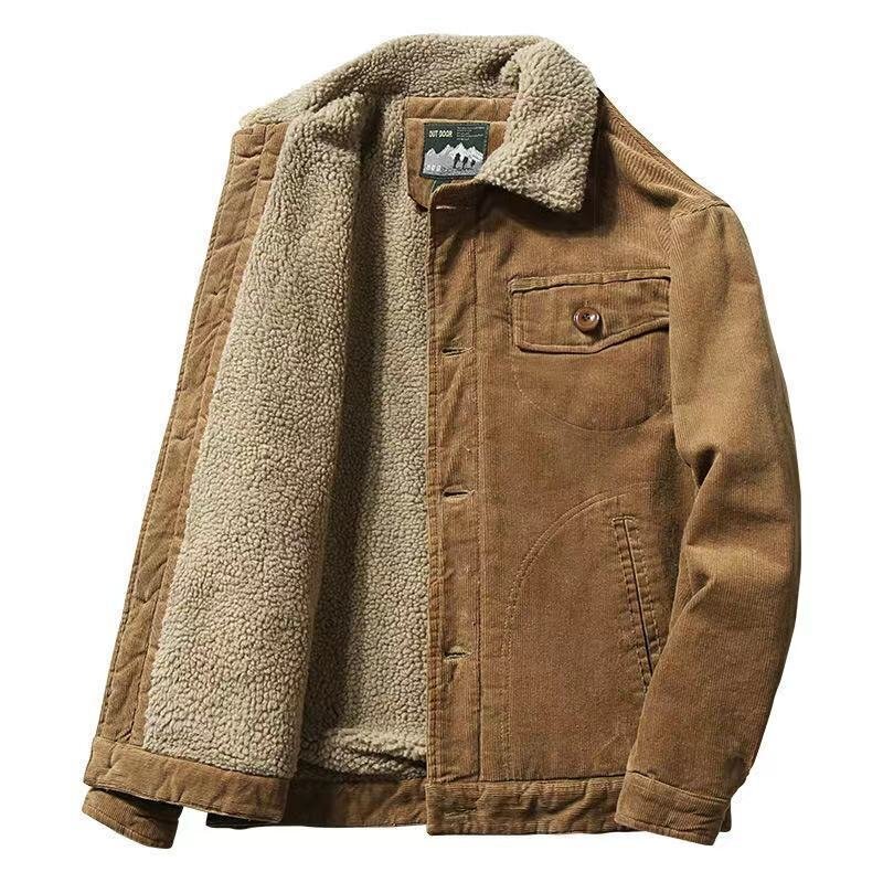 裏起毛 ジャケット ボアジャケット メンズ ゆったり 秋冬 ブルゾン メンズ ジャケット ミリタリージャケット サイズ:L
