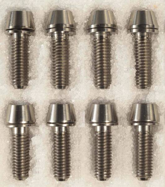64チタンボルトM5×16mm シルバー8本ステム用【1.9g/本】②