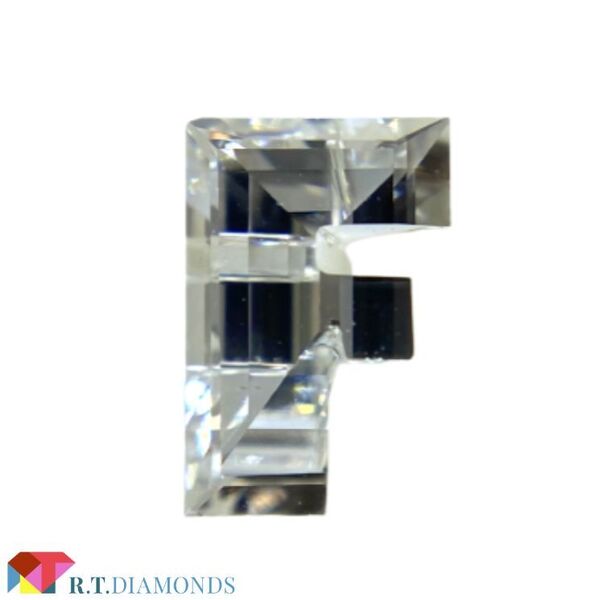ダイヤモンド!アルファベットFの形! Fカラー SI1/0.439ct/RT0445/CGL