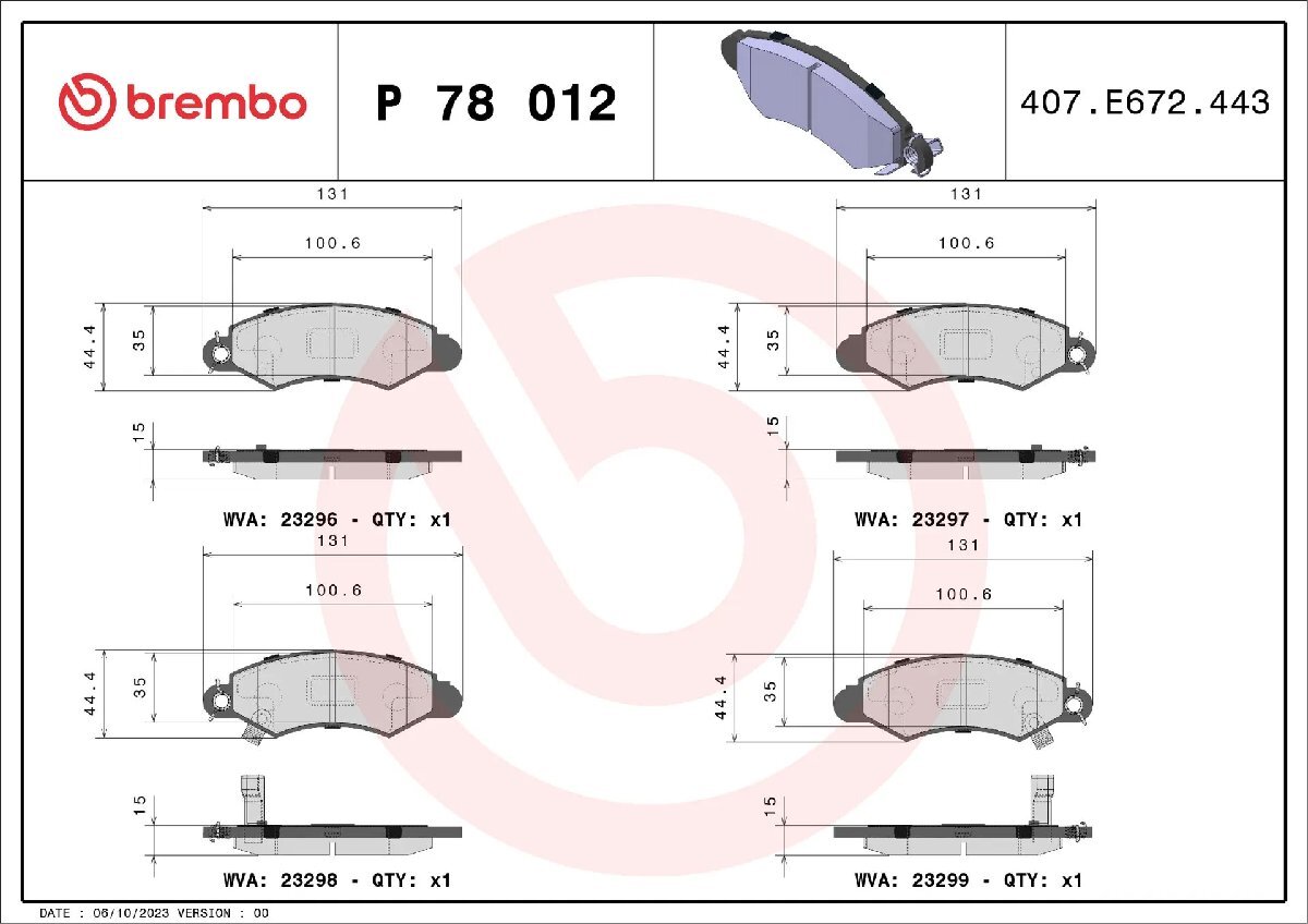brembo ブレンボ ブラックブレーキパッド フロント用 サンバーディアスワゴン TV1 TV2 TT1 TT2 H11.2~H16.7 brembo ブレンボ ブラックブレーキパッド フロント用 サンバーディアスワゴン TV1 TV2 TT1 TT2 H11.2~H16.7