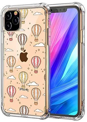 新品未使用送料無料UCMDA iPhone 11ケース6.1- 耐衝撃 ソフト TPU 全面保護 透明シリコン カバー 超軽量 レンズ保護 (熱气球)
