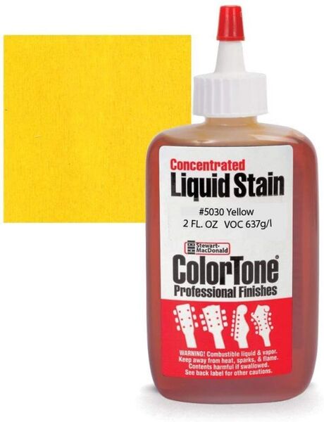 米StewMac社 ColorTone Lemon Yellow 5037 リキッドステイン ボディ&ネックの着色剤 #STEWMAC-CTSTAIN-5037