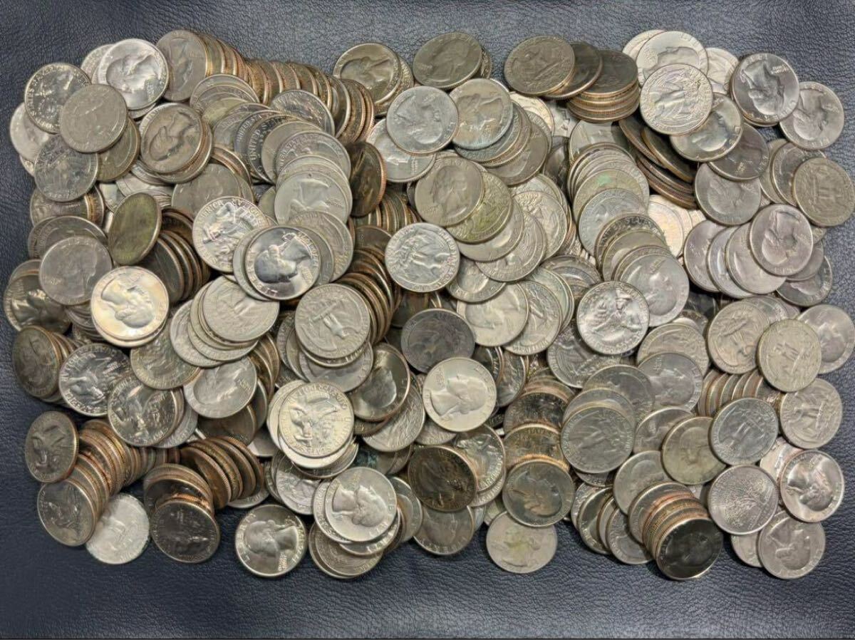 1982年 アメリカ ワシントン クォーター ダラー 銀貨 25セント