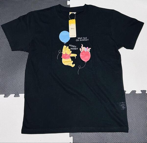 くまのプーさん Tシャツ ブラック Mサイズ 新品 匿名配送 プーさん