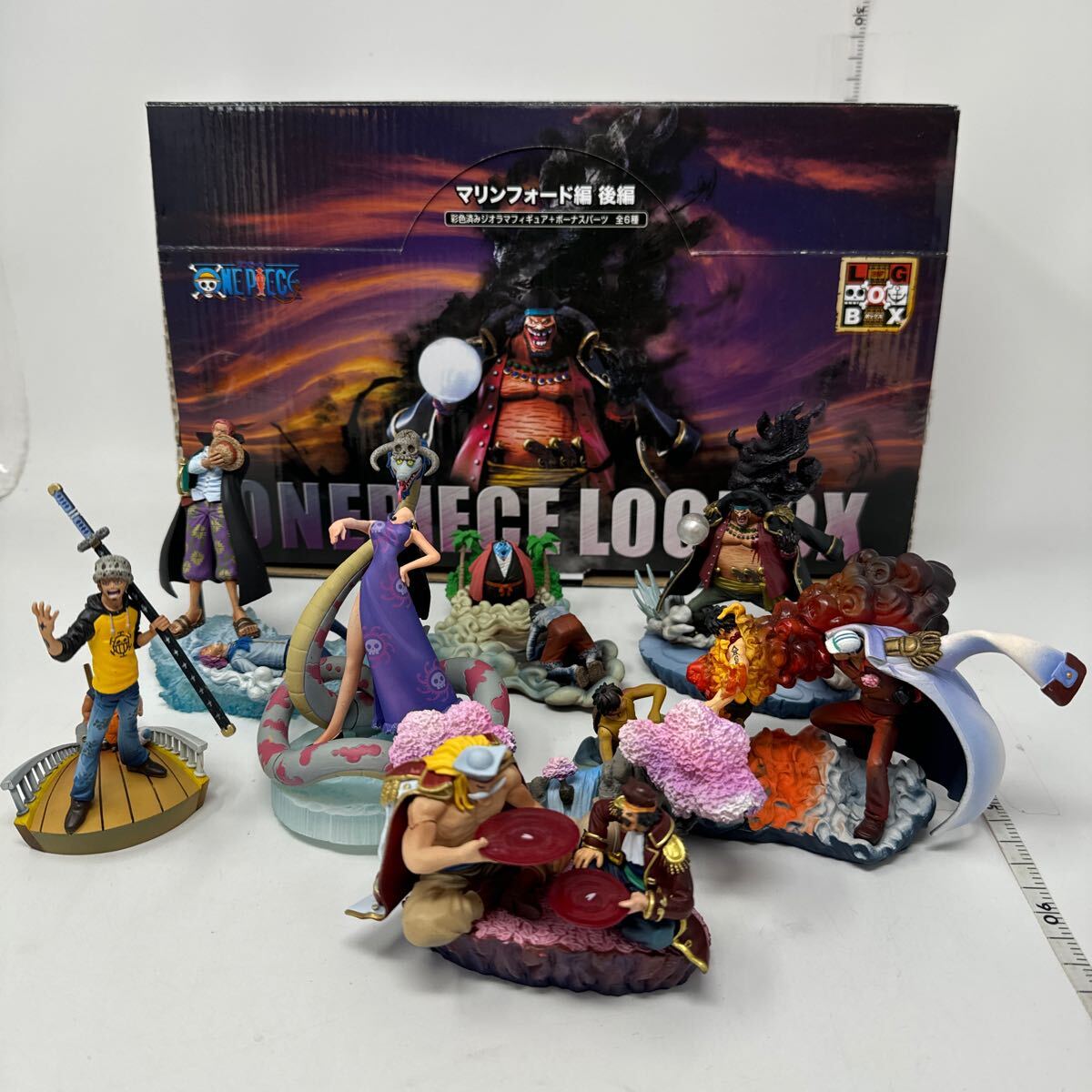 ONE PIECE LOGBOX マリンフォード編 フィギュア 黒ひげ ジオラマ Yahoo!オークション -「ワンピース ログボックス マリンフォード